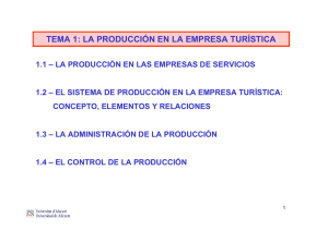 tema1- produccion en la empresa turistica