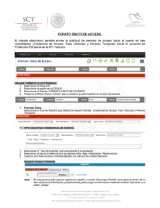 Formato único de acceso