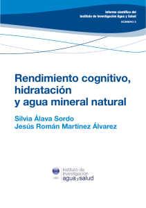 informe “Rendimiento cognitivo, hidratación y agua mineral natural”