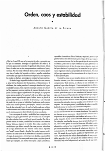 Orden, caos y estabilidad - Revista de la Universidad de México
