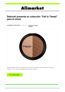 Deborah presenta su colección “Fall in Tweed”