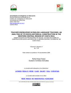 teacher knowledge in english language teaching: an analysis of its