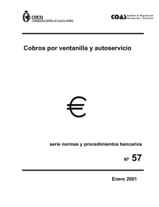 Cobros por ventanilla y autoservicio