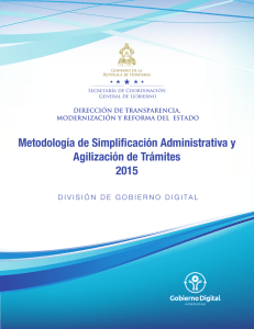 Metodología de Simpli cación Administrativa y Agilización de Trámites
