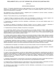 Reglamento de la Ley Estatal de Turismo.