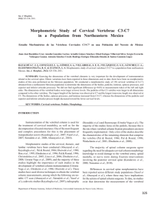Morphometric Study of Cervical Vertebrae C3-C7 in a