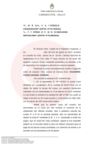 CAMARA CIVIL - SALA F - Nuevo Código Civil y Comercial