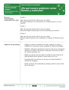 ¿De qué manera podemos contar átomos y - objetos cier-sur