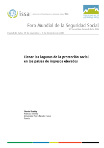 Llenar las lagunas de la protección social en los países de ingresos