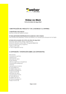 Ficha de seguridad weber.rev block
