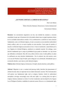 ¿se puede limitar la libertad religiosa?