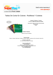 Tablas De Cortar En Colores - Rodilleras Y Coderas