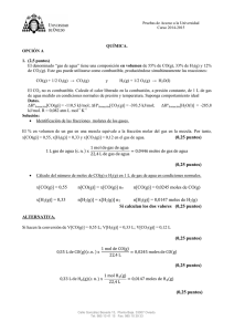 (0,25 puntos) (0,25 puntos) x[CO(g)] = 0,55 n[CO(g)] = x[CO(g)] nT n