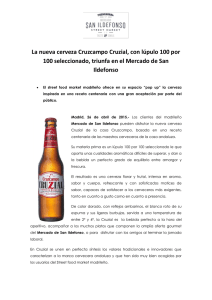 La nueva cerveza Cruzcampo Cruzial, con lúpulo 100 por 100