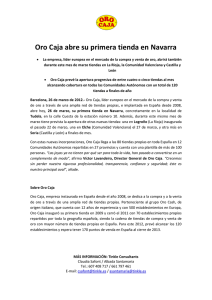 Oro Caja abre su primera tienda en Navarra