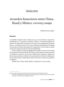 Análisis Acuerdos financieros entre China, Brasil y México: currency
