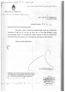 Plan de Estudio Podología Universitaria