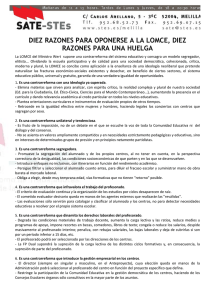 diez razones para oponerse a la lomce, diez razones para una huelga