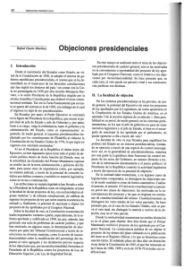 Objeciones presidenciales