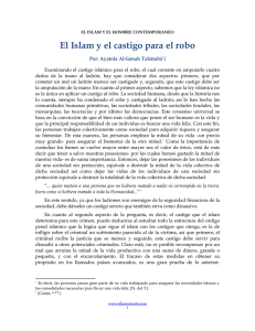 El Islam y el castigo para el robo