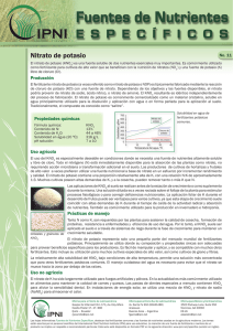 Nitrato de potasio - International Plant Nutrition Institute