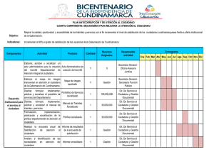 Objetivo: Indicadores: Incrementar al 80% el grado de satisfacción