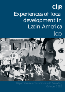 Experiences of local development in Latin America