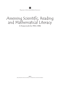 OECD 2006 Assessing Scientific, Reading and Mathematical Literacy