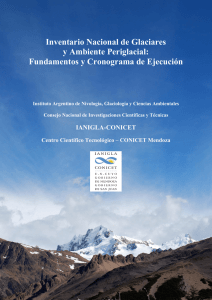 Inventario Nacional de Glaciares y Ambiente Periglacial: Estrategias