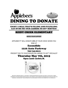 dining to donate