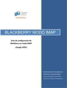 BlackBerry MODO IMAP
