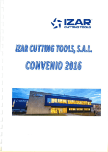 convenio izar 2016 - Izar Cutting Tools
