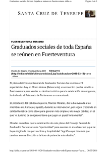 Graduados sociales de toda España se reúnen en Fuerteventura
