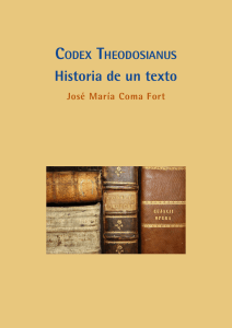 Codex Theodosianus: historia de un texto - e