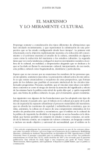 el marxismo y lo meramente cultural