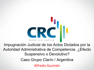 Impugnación Judicial de los Actos Dictados por la Autoridad