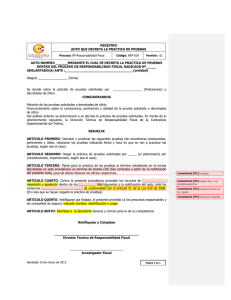RRF-019 Decreta Pruebas - Contraloría Departamental del Tolima