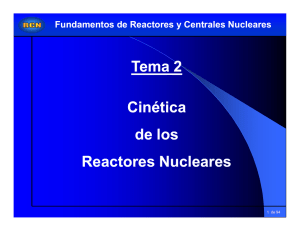 Tema 2 Cinética de los Reactores Nucleares