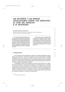 las mujeres y las nuevas legislaciones sobre sus derechos