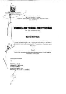 SENTENCIA DEL TRIBUNAL CONSTITUCIONAL