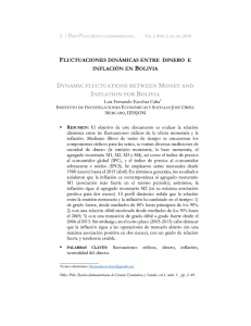 (2016) Fluctuaciones dinámicas entre dinero e inflación en Bolivia