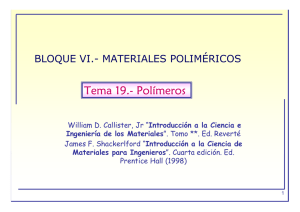 Tema 19.- Polímeros