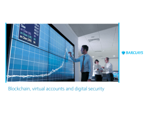 Blockchain, virtual accounts and digital security