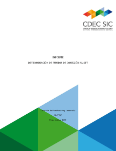 informe determinación de puntos de conexión al stt