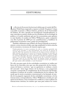 editorial - Revista de Economía Institucional