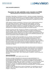 Payvision ha sido admitida como miembro de EPSM