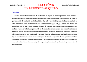 LECCIÓN 6 HALUROS DE ALQUILO