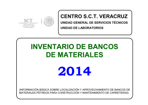 inventario de bancos de materiales