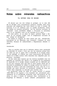 Notas sobre minerales radioactivos