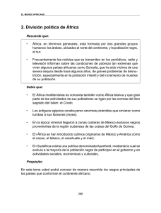 2. División política de África